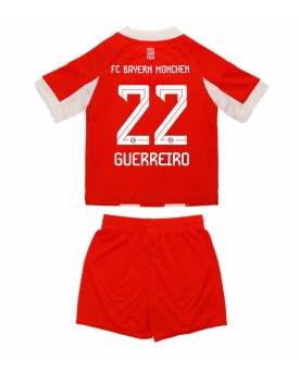 Billige Fotballdrakt Bayern Munich Raphael Guerreiro #22 Replika Hjemmedraktsett Barn 2025-26 Kortermet (med bukser)